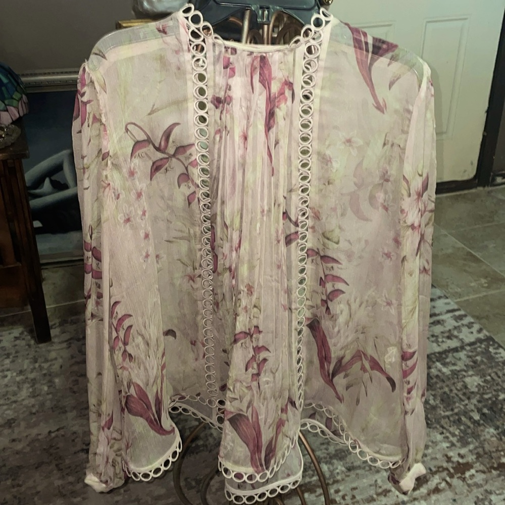 Floral Pink Blouse by Zimmermann